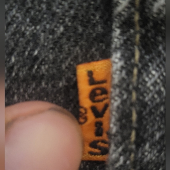 Vintage Levi's 619 Orange Tab Made in Canada Distress Straight Jeans W30 L31 B68 - Picture 12 of 12